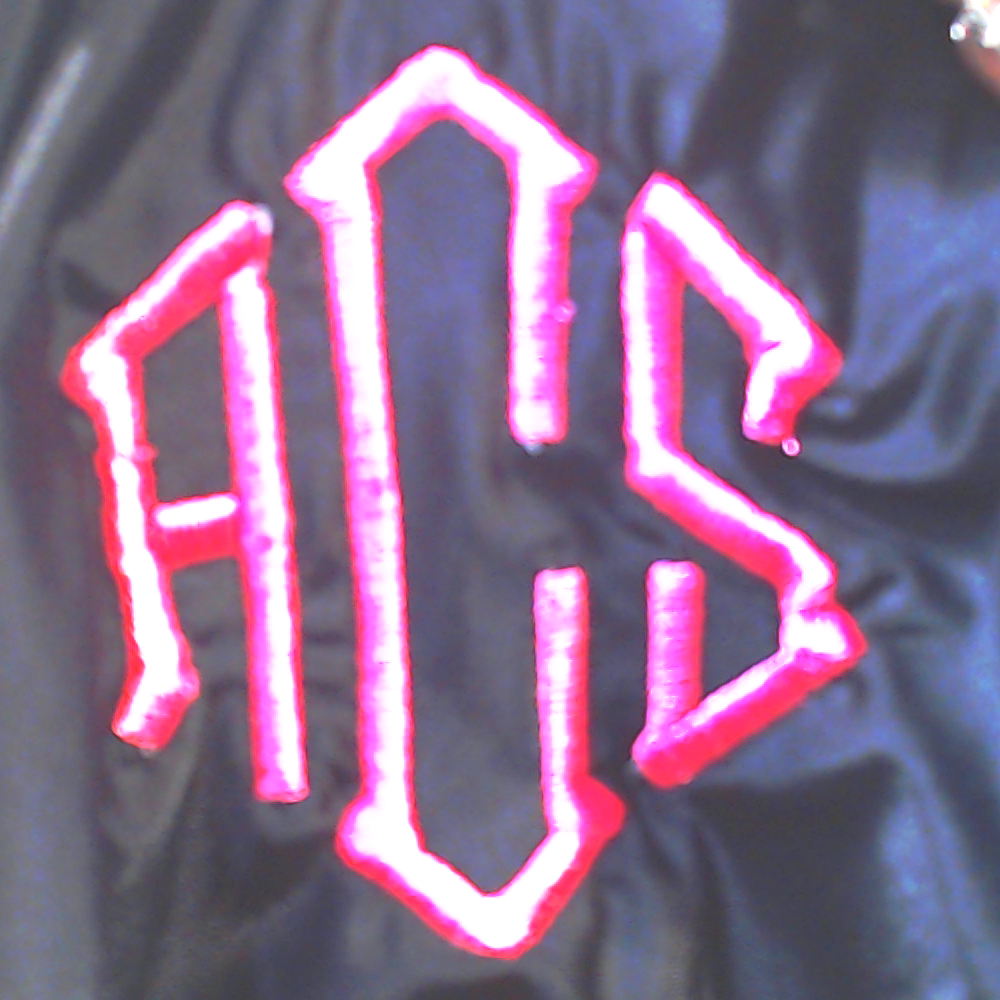 BLOOPER SWIM: Monogrammed High Neck Bikini Top