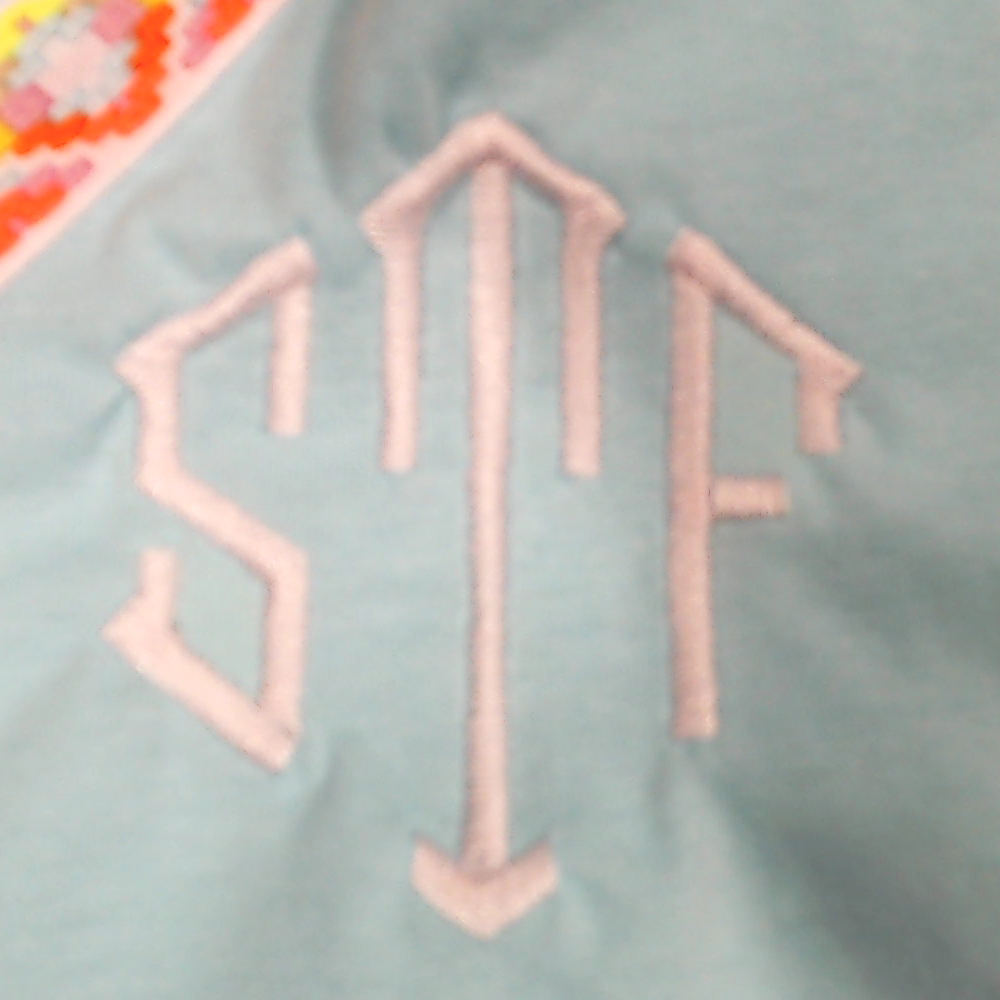 BLOOPER SWIM: Monogrammed Accent Cover Up