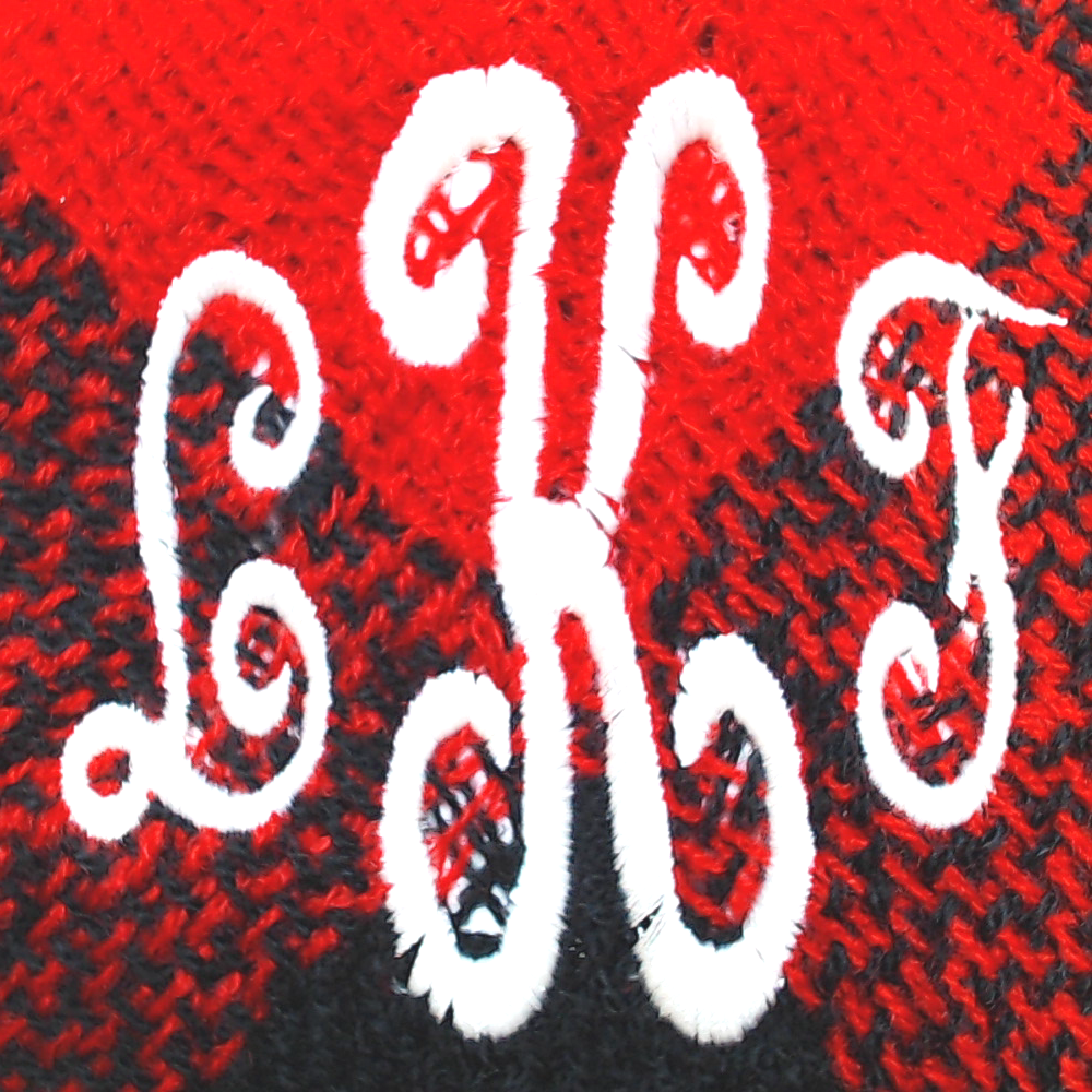 BLOOPER ACCESSORY: Monogrammed Scarf