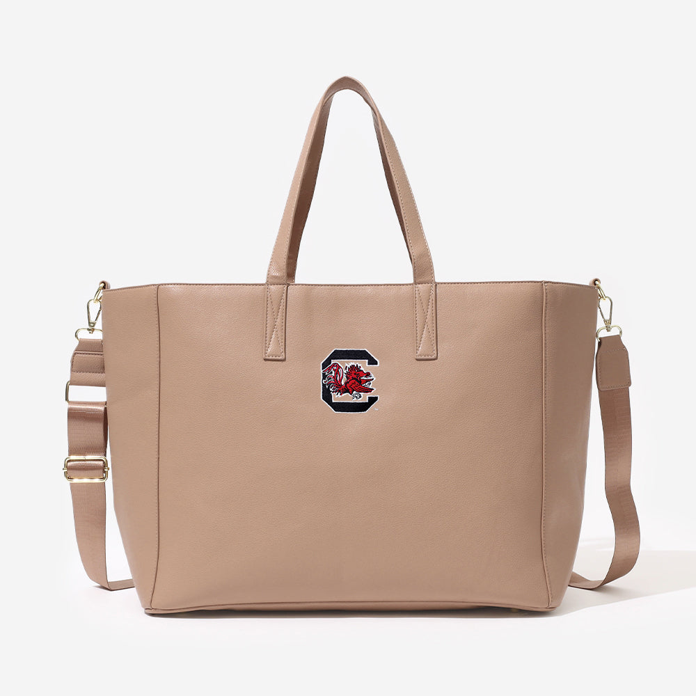usc carry on travel tote in tan