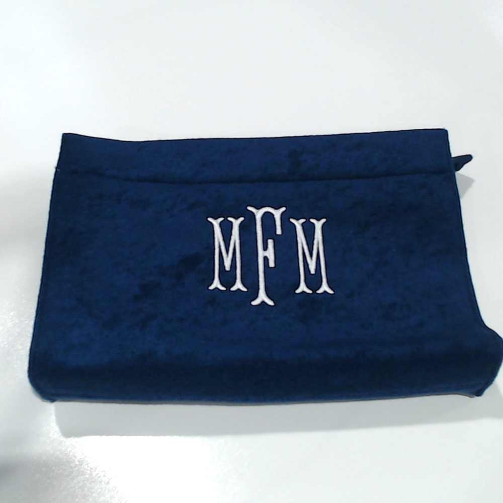 BLOOPER BAG: Monogrammed Terry Toiletry Bag