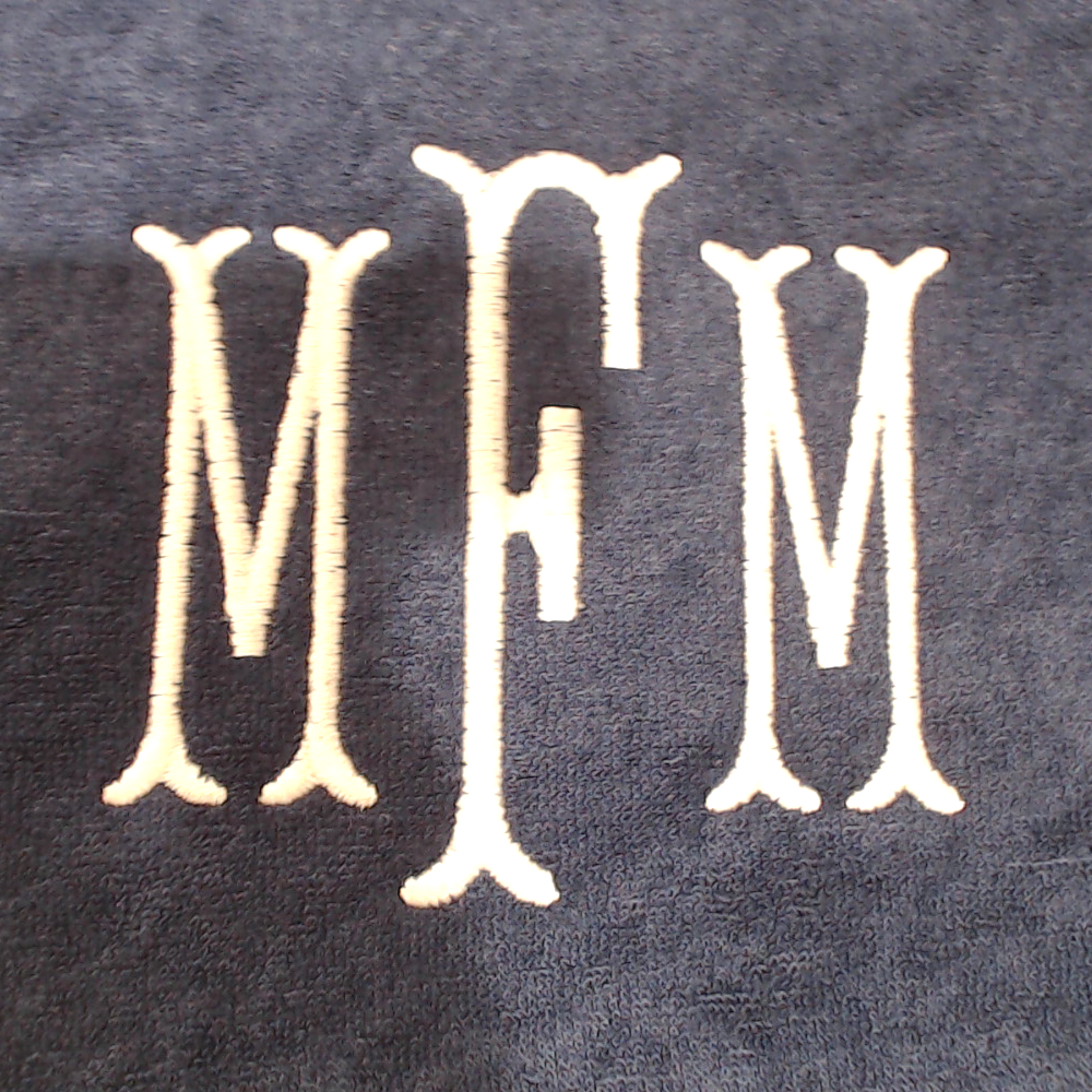 BLOOPER BAG: Monogrammed Terry Toiletry Bag
