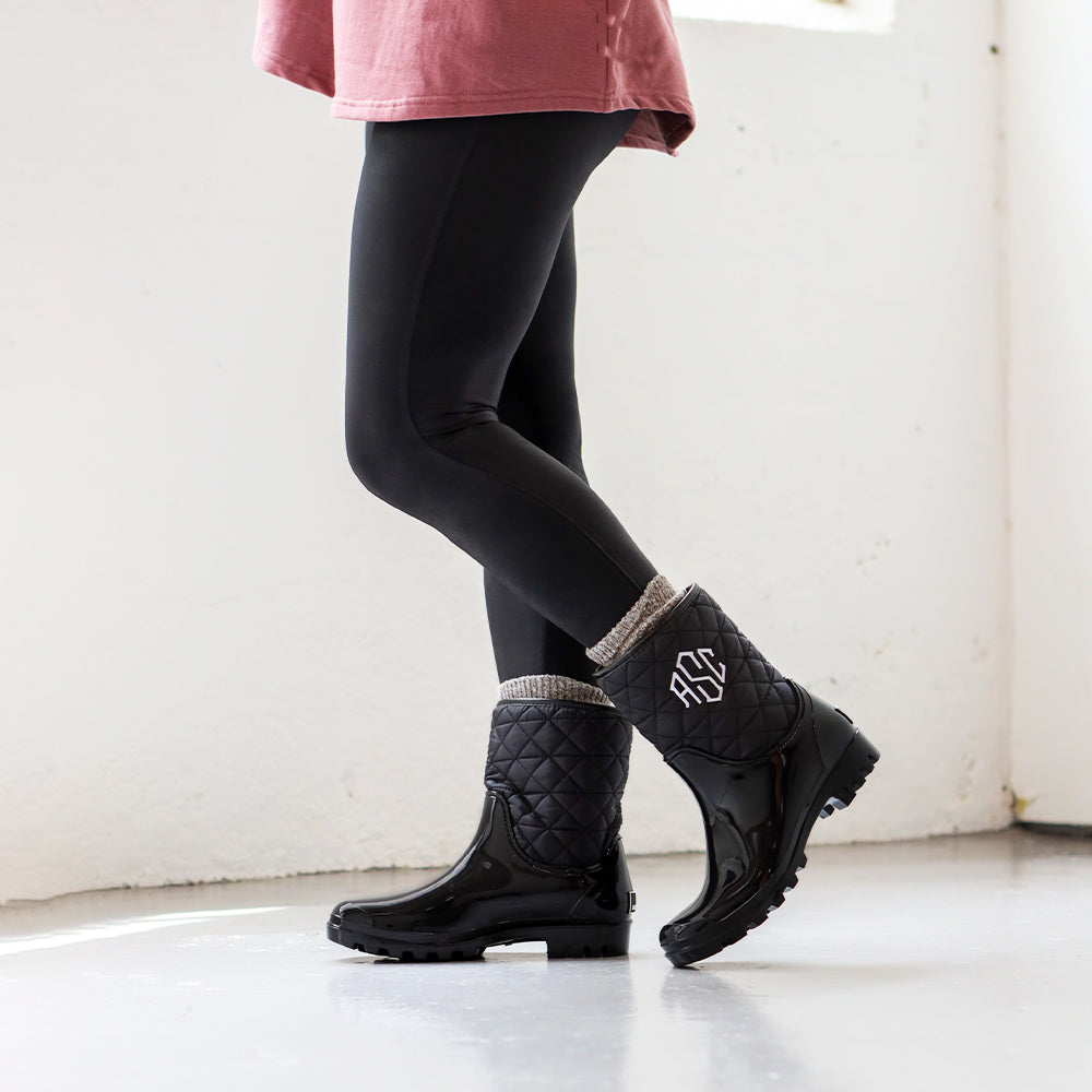 Monogrammed Rain Boots