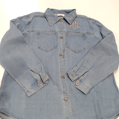 BLOOPER CLOTHING: Monogrammed Denim Shacket
