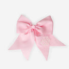 Monogrammed Girls Hair Bow | Light Pink
