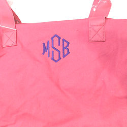 BLOOPER BAG: Monogrammed Canvas Weekender
