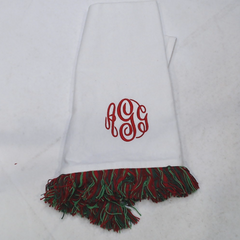BLOOPER ACCESSORY: Monogrammed Dish Towel