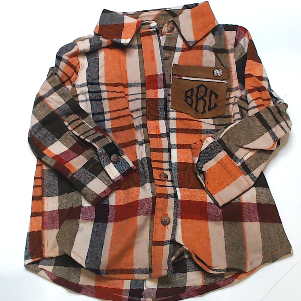 BLOOPER KIDS: Monogrammed Kids Plaid Layering Tunic