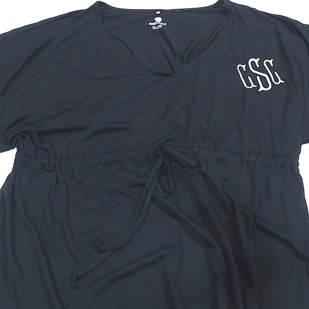 BLOOPER CLOTHING: Monogrammed Cinch Waist Cover Up