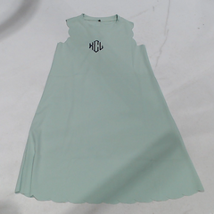 BLOOPER KIDS: Monogrammed Girls Scallop Dress