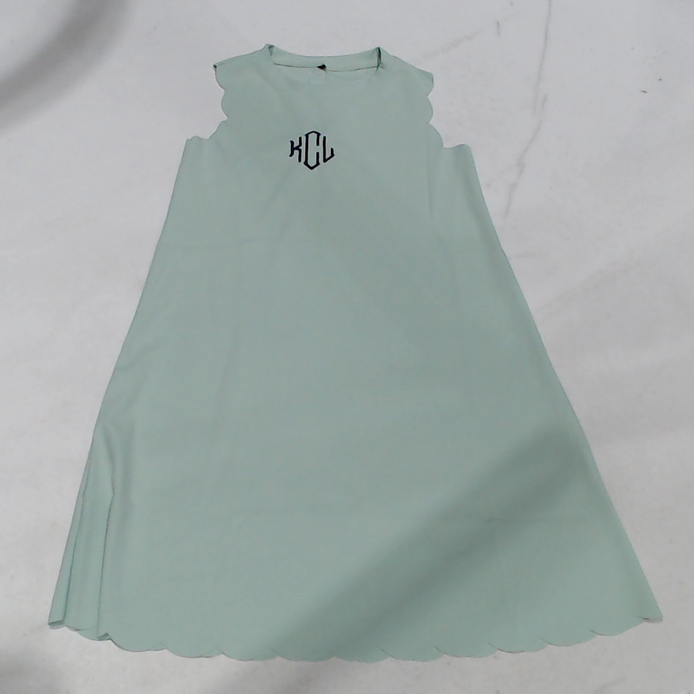 BLOOPER KIDS: Monogrammed Girls Scallop Dress