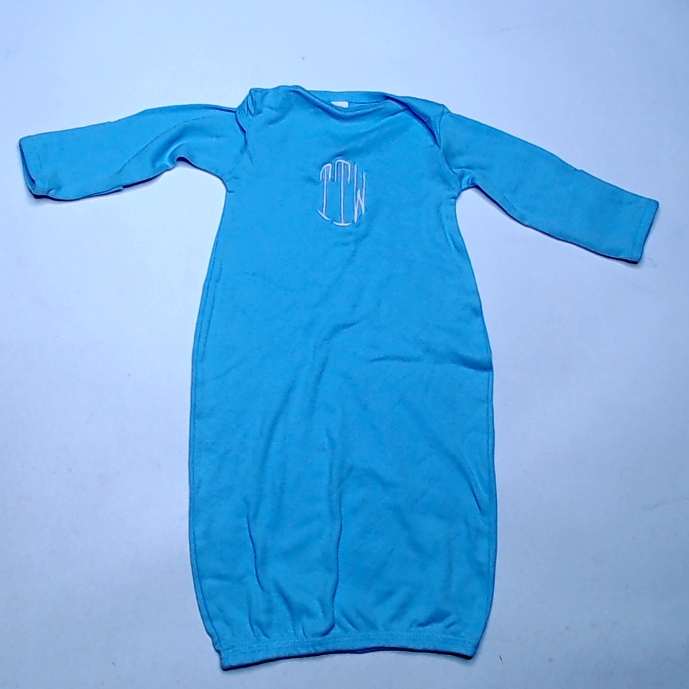 BLOOPER KIDS: Monogrammed Baby Layette Gown