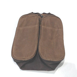 BLOOPER BAG: Personalized Waxed Canvas Hanging Toiletry Bag