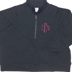 BLOOPER CLOTHING: Monogrammed Quarter Zip Pullover