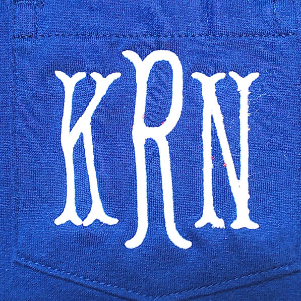 BLOOPER KIDS: Monogrammed Kids Short Sleeve Shirt