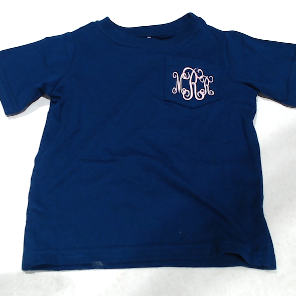 BLOOPER KIDS: Monogrammed Kids Short Sleeve Shirt