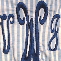 BLOOPER SWIM: Monogrammed Ruched Tankini