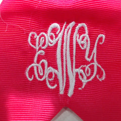 BLOOPER KIDS: Monogrammed Girls Hair Bow