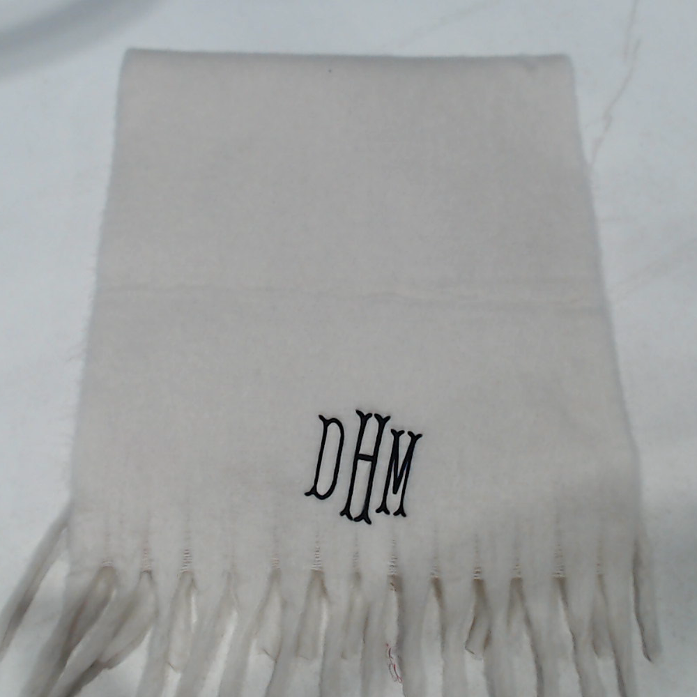BLOOPER ACCESSORY: Monogrammed Oversized Scarf