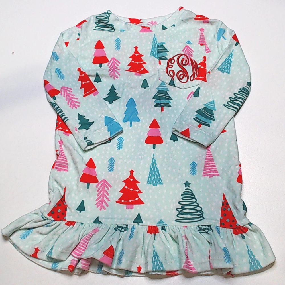 BLOOPER KIDS: Monogrammed Girls Nightgown