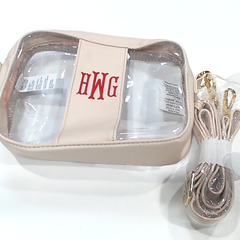 BLOOPER BAG: Monogrammed Clear Stadium Crossbody Bag