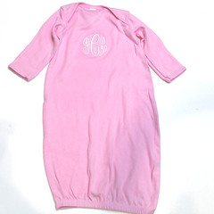 BLOOPER KIDS: Monogrammed Baby Layette Gown