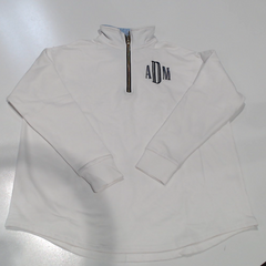 BLOOPER CLOTHING: Monogrammed Quarter Zip Sweatshirt