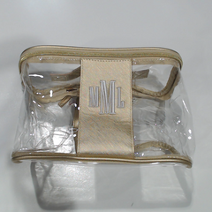 BLOOPER ACCESSORY: Monogrammed Clear Train Case