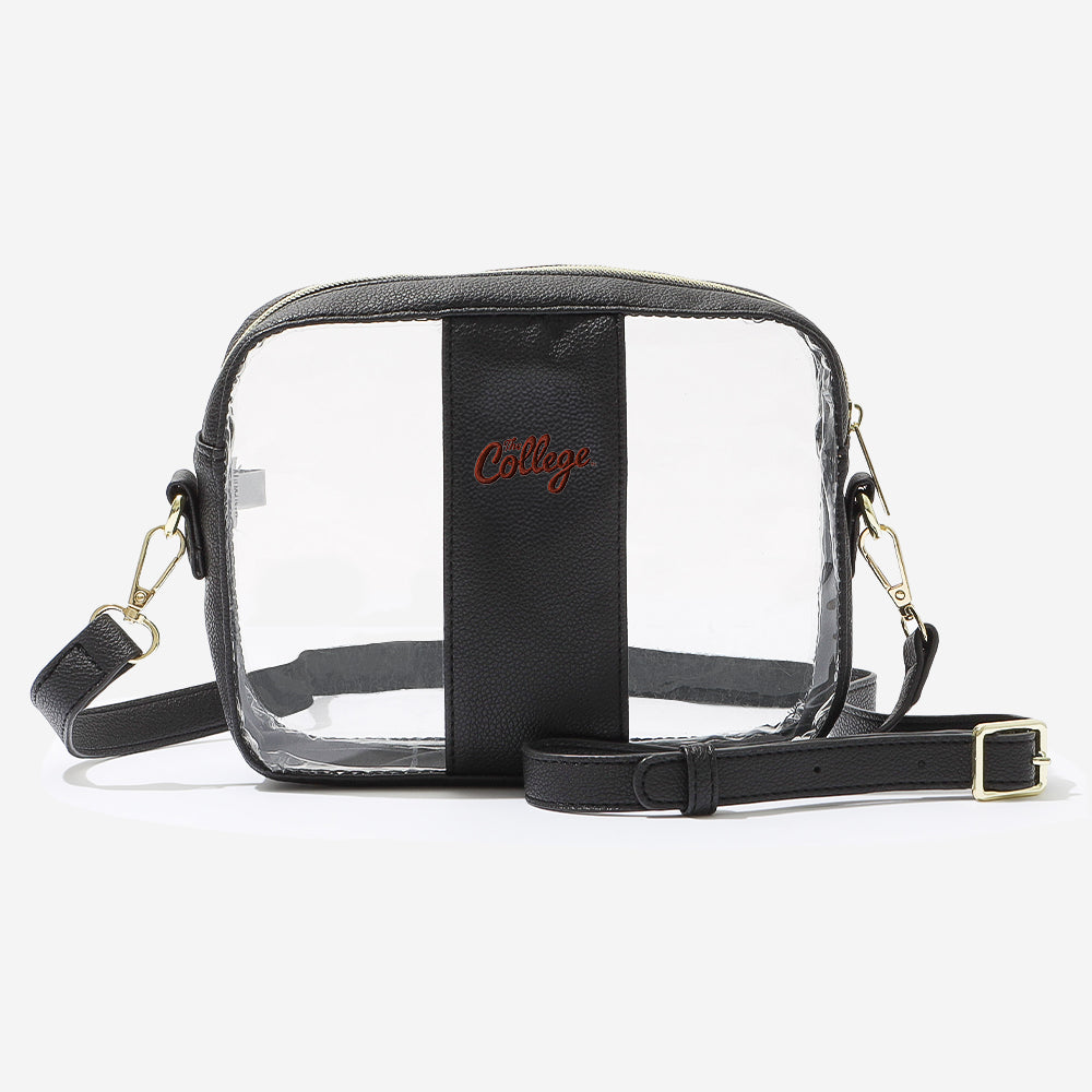 COC Clear Stadium Crossbody Bag in Black