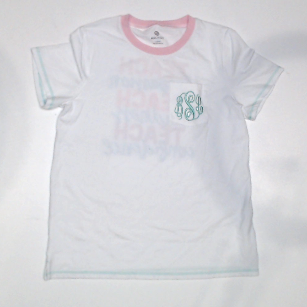 BLOOPER CLOTHING: Monogrammed Teacher Short Sleeve T-Shirt