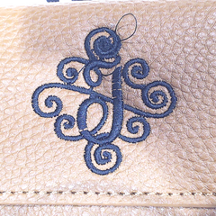 BLOOPER BAG: Monogrammed Phone Wallet Wristlet