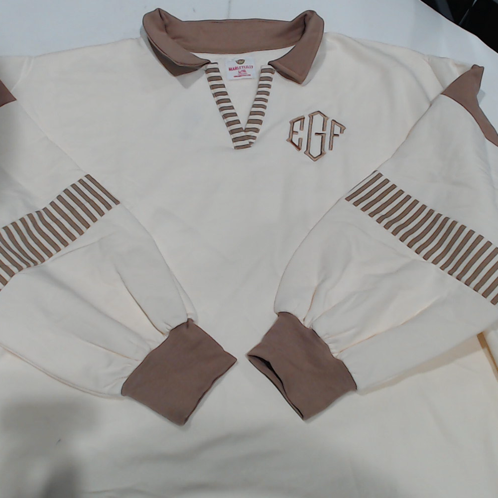 BLOOPER CLOTHING: Monogrammed Colorblock Sweatshirt