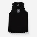 monogrammed exercise tank in black