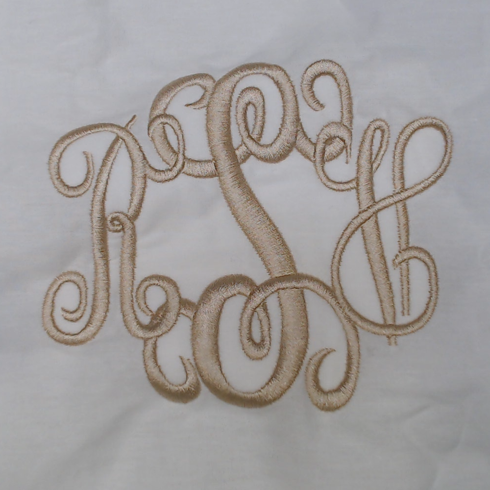 BLOOPER ACCESSORY: Monogrammed Pillow Sham