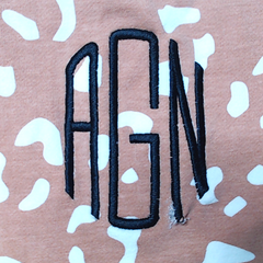 BLOOPER KIDS: Monogrammed Kids Striped Sleeve Shirt
