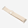 monogrammed watch band in light tan