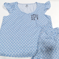 BLOOPER CLOTHING: Monogrammed Ruffle Pajamas