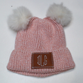 BLOOPER KIDS: Monogrammed Kids Pom Pom Beanie