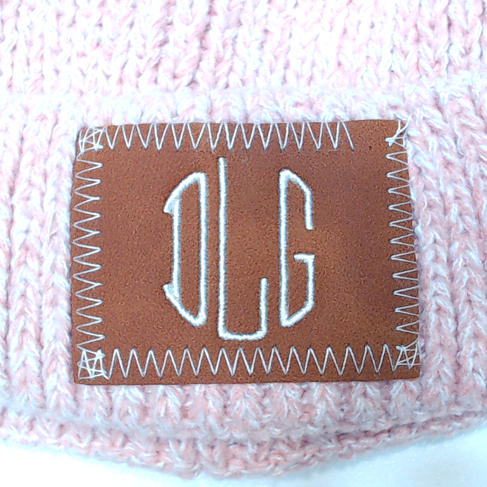 BLOOPER KIDS: Monogrammed Kids Pom Pom Beanie