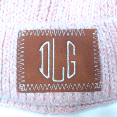BLOOPER KIDS: Monogrammed Kids Pom Pom Beanie