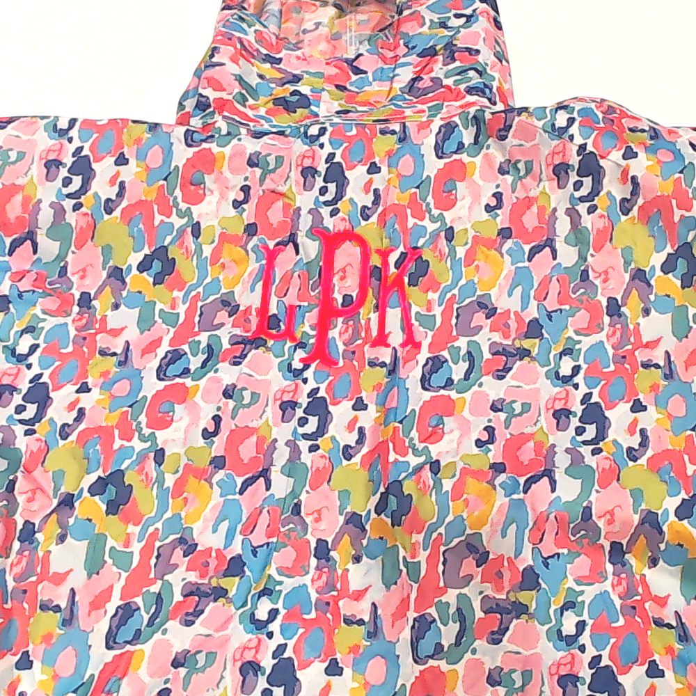 BLOOPER CLOTHING: Monogrammed Rain Poncho