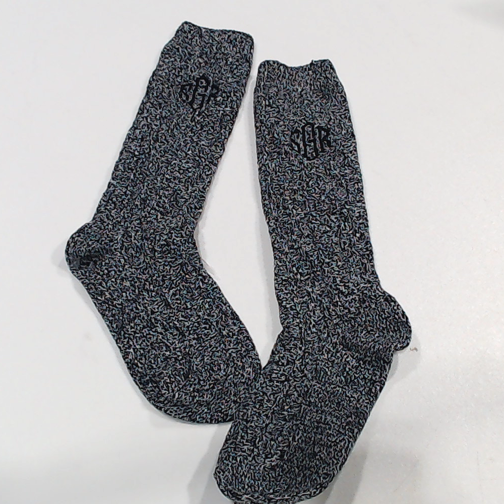 BLOOPER ACCESSORY: Monogrammed Socks