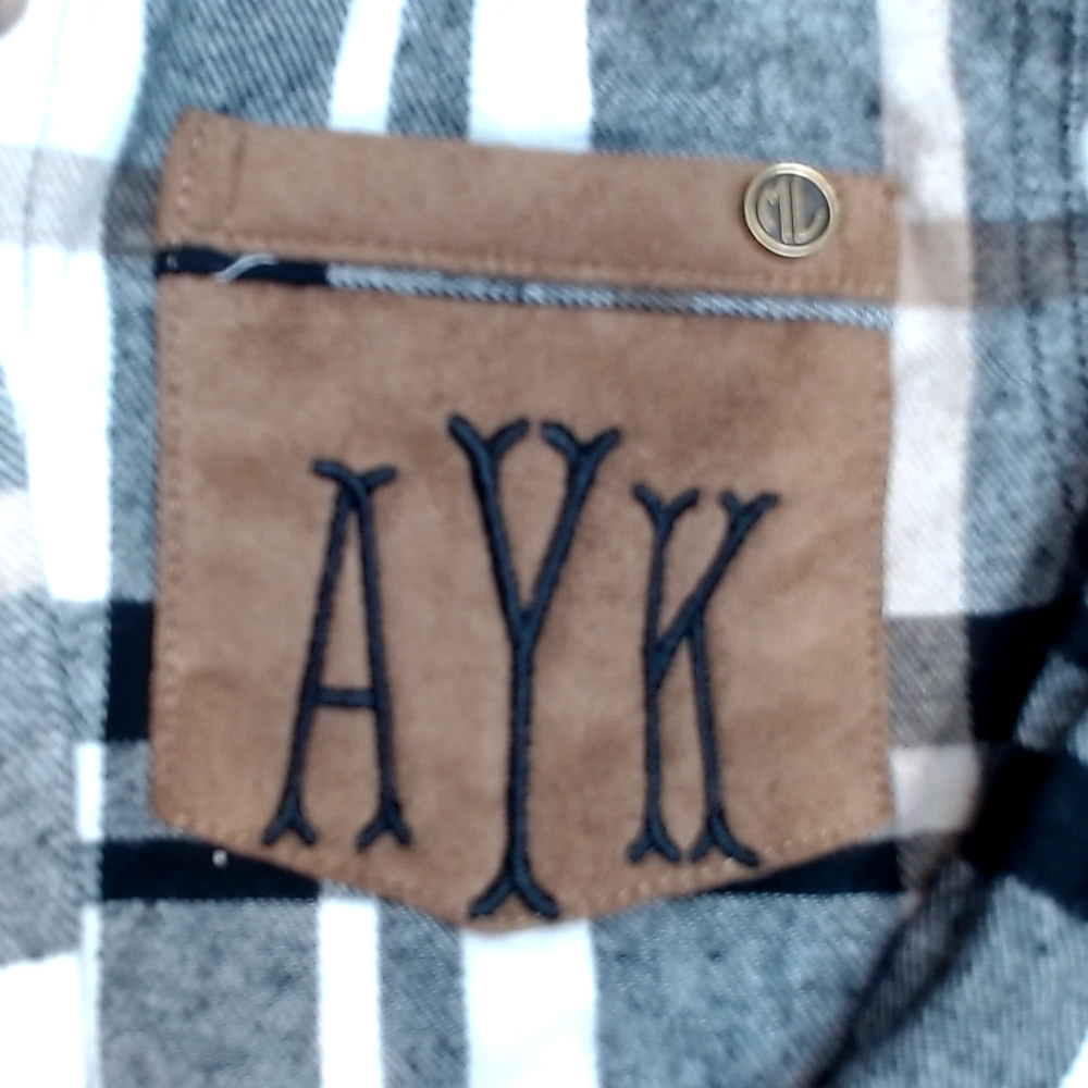 BLOOPER KIDS: Monogrammed Kids Plaid Layering Tunic