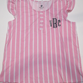 BLOOPER CLOTHING: Monogrammed Ruffle Pajama Shirt