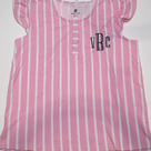 BLOOPER CLOTHING: Monogrammed Ruffle Pajama Shirt