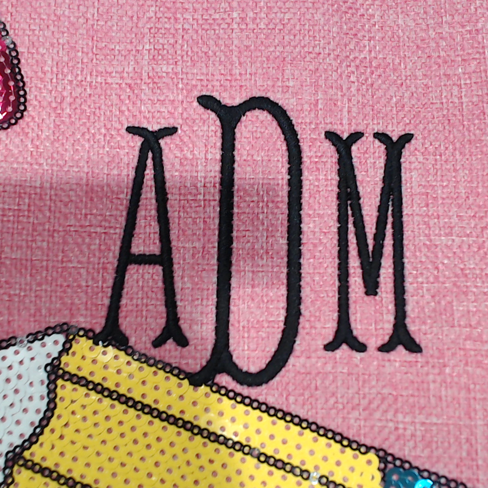 BLOOPER BAG: Monogrammed Sequin Tote Bag