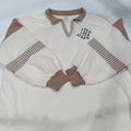BLOOPER CLOTHING: Monogrammed Colorblock Sweatshirt