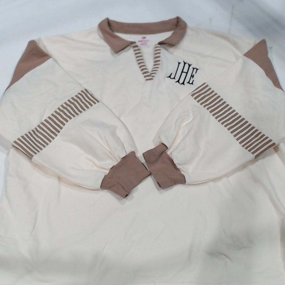 BLOOPER CLOTHING: Monogrammed Colorblock Sweatshirt