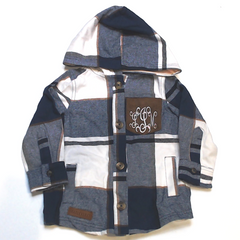 BLOOPER KIDS: Monogrammed Kids Shacket