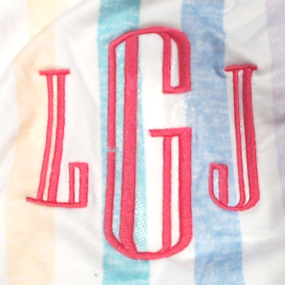 BLOOPER KIDS: Monogrammed Girls Ruffle Dress